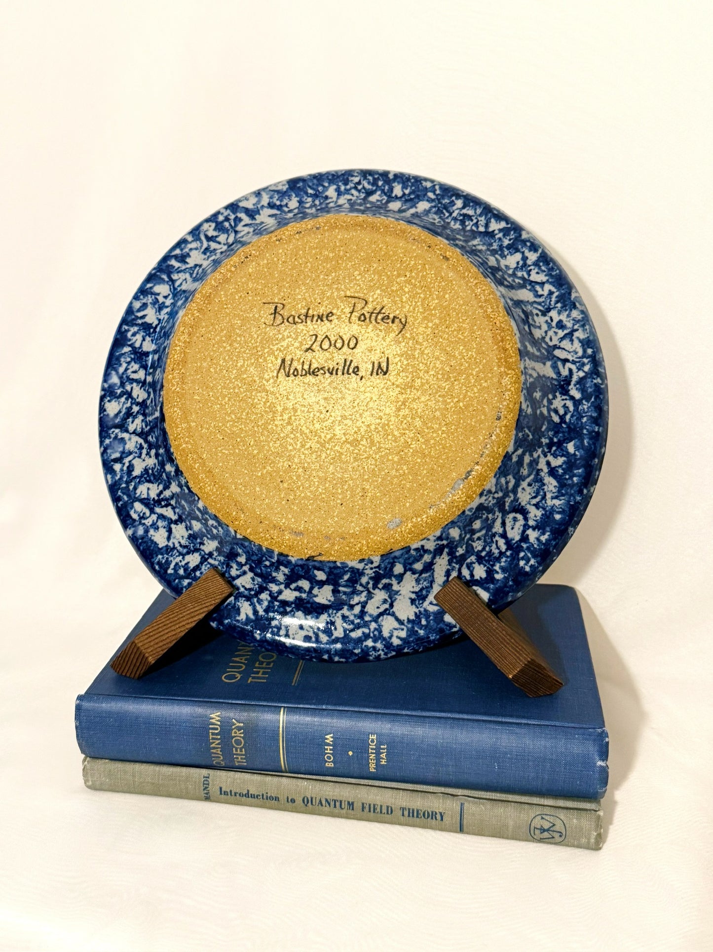 Handmade Delft Pottery Pie Plate