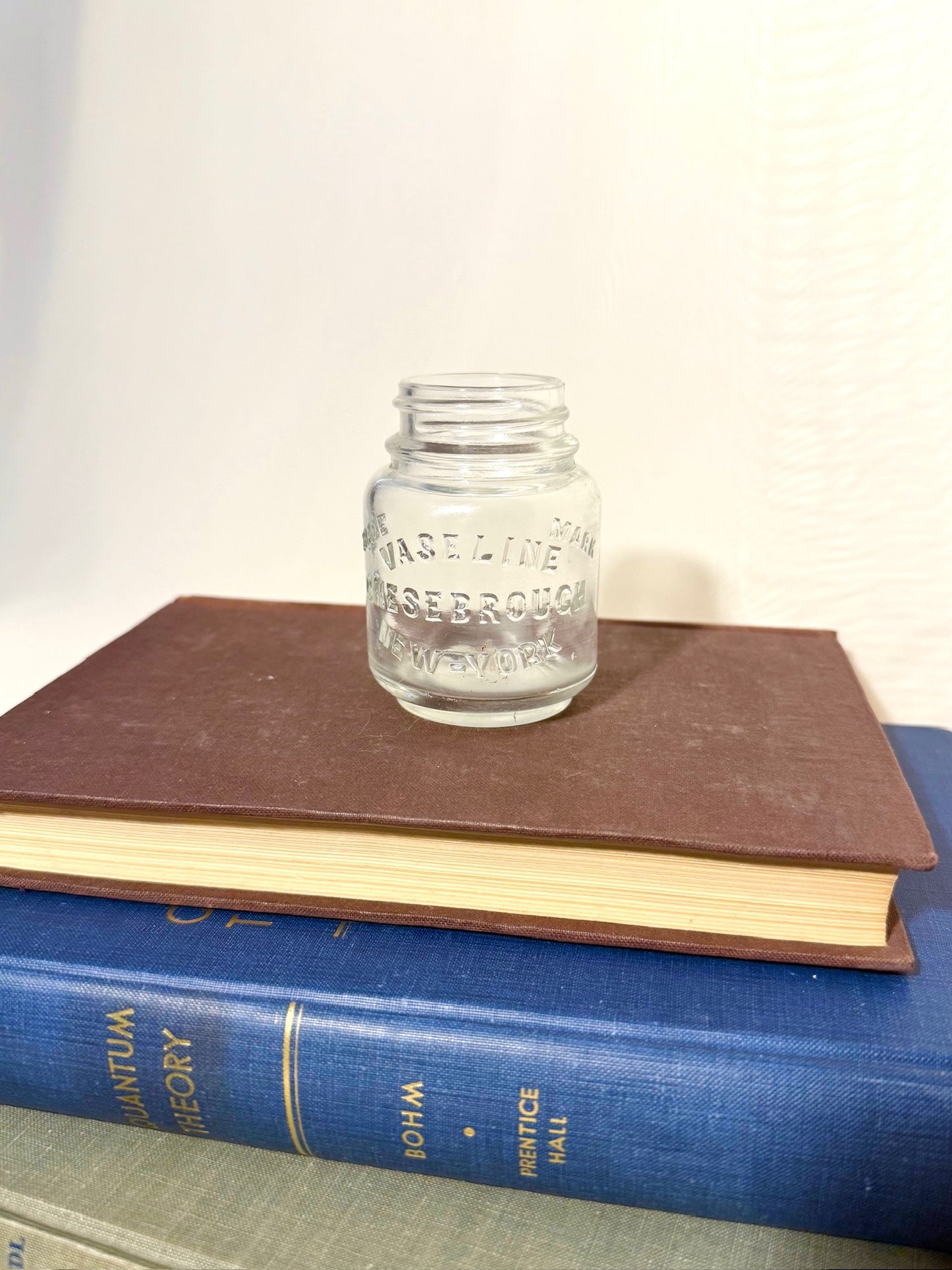 1920's Clear Vaseline NY Jar