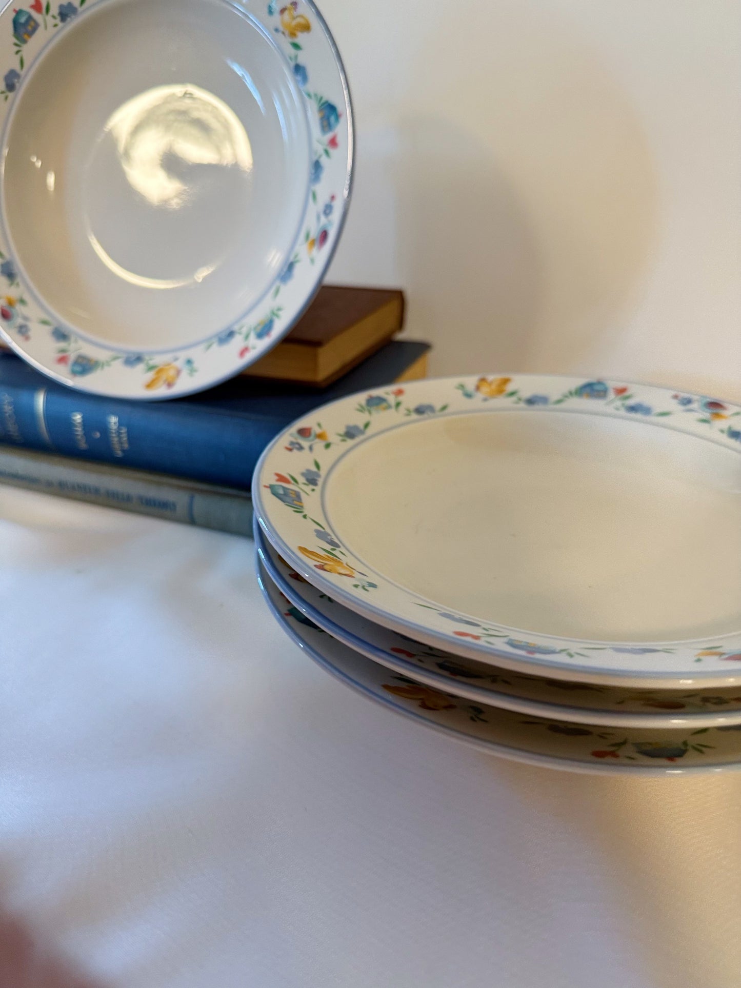 Set of four Barnyard Rim Bowl