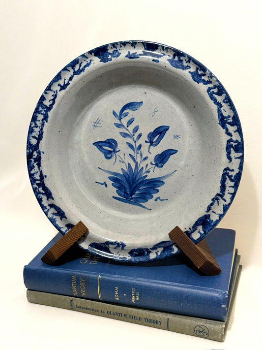 Handmade Delft Pottery Pie Plate