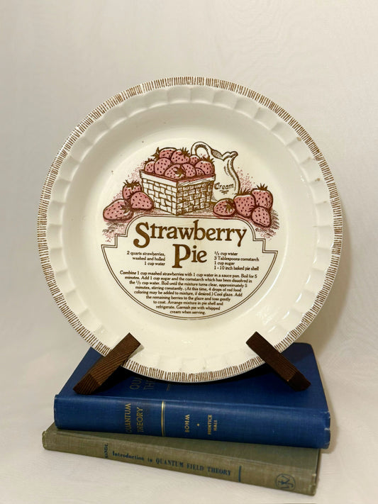 Stoneware Strawberry Pie Pan