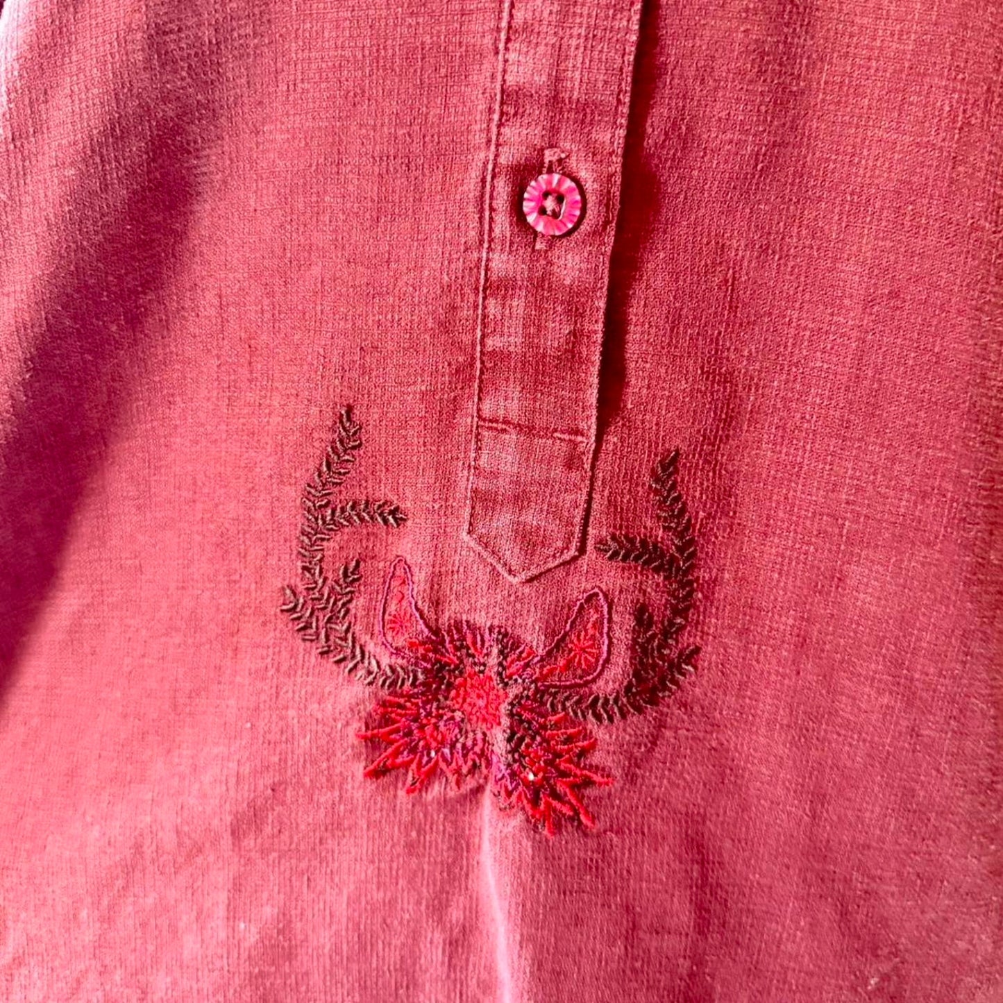 Womens embroidered patagonia button up shirt