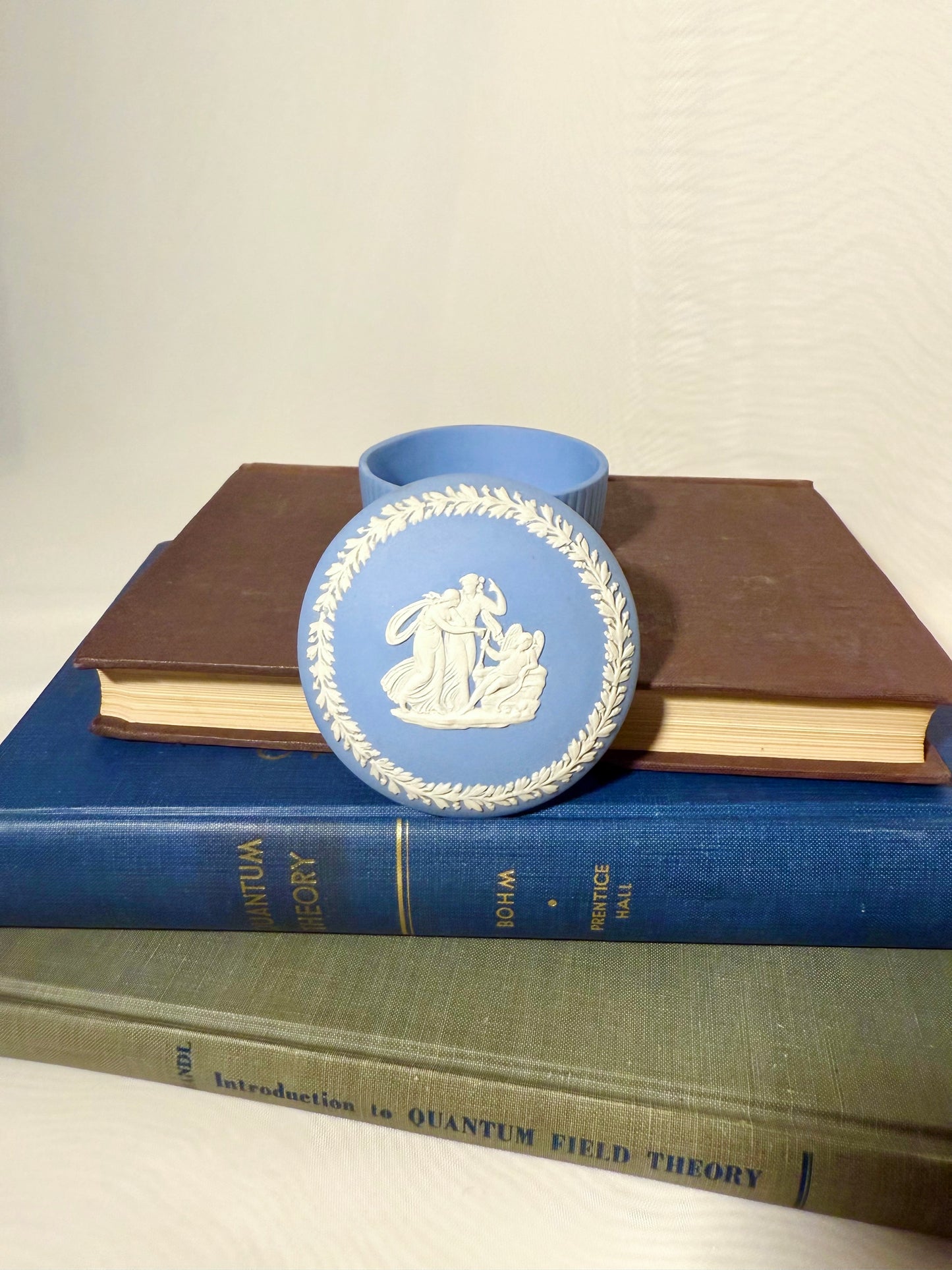 Small Wedgwood Jasperware Blue Trinket Box