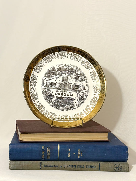 State of Oregon 22k Etched Collectors Plate