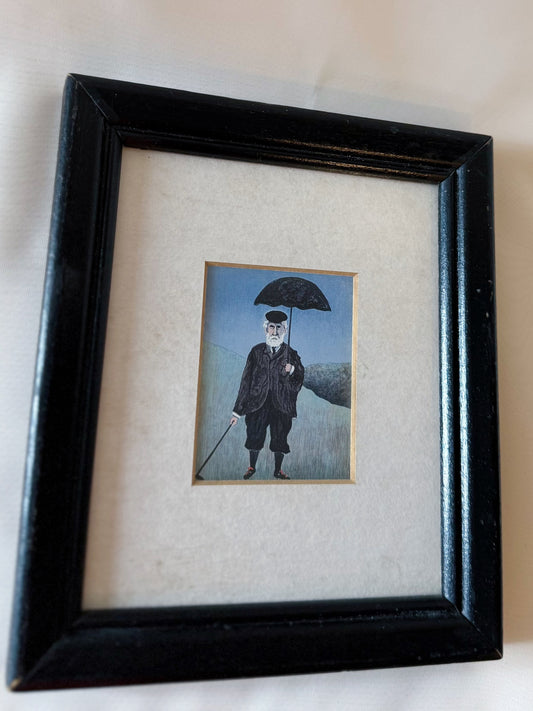 Rainy Day in Scotland Miniature Print by Guy Buffet