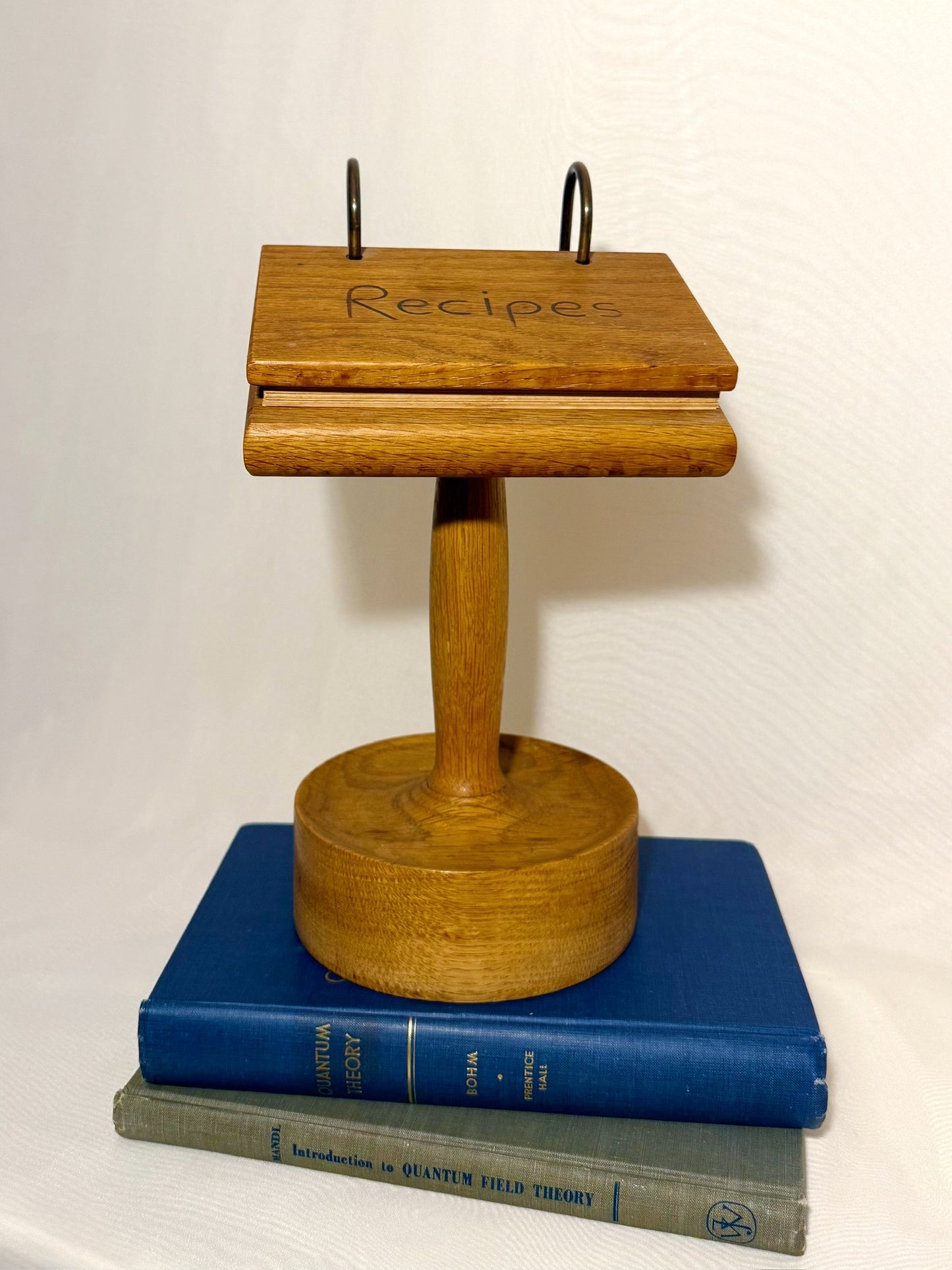 Wooden Index Card Recipe Holder