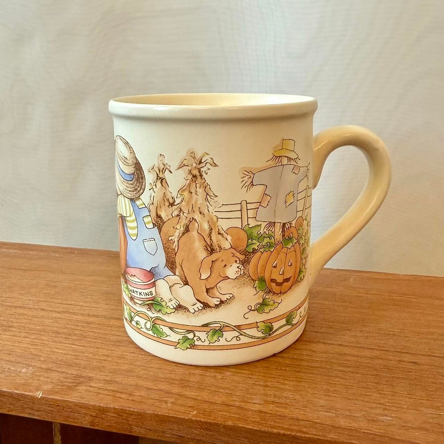 1990s fall harvest halloween mug