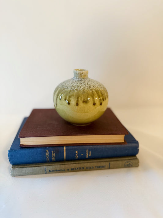 Green Glaze Bud Vase