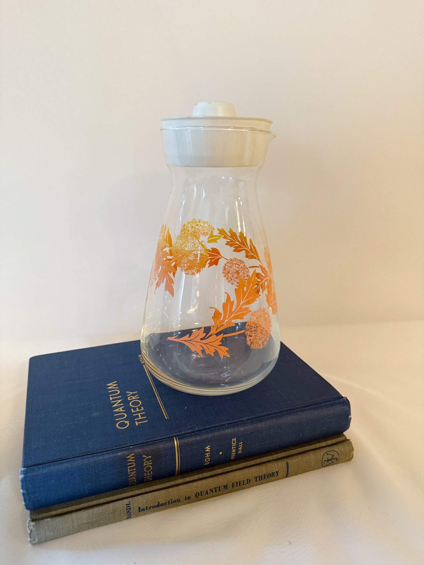 Vintage Dandelion Juice Carafe Bottle Pitcher
