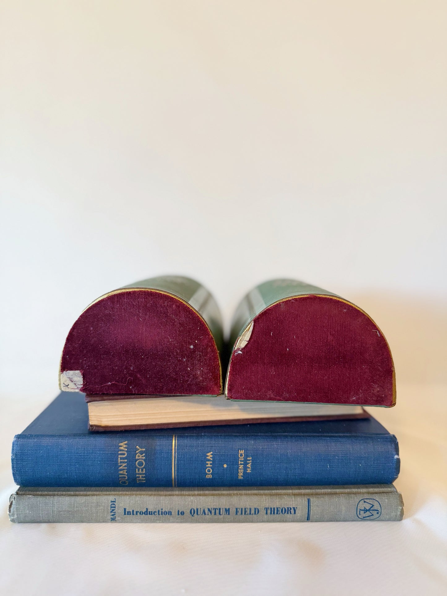 MCM Faux Leather Bookend Pair