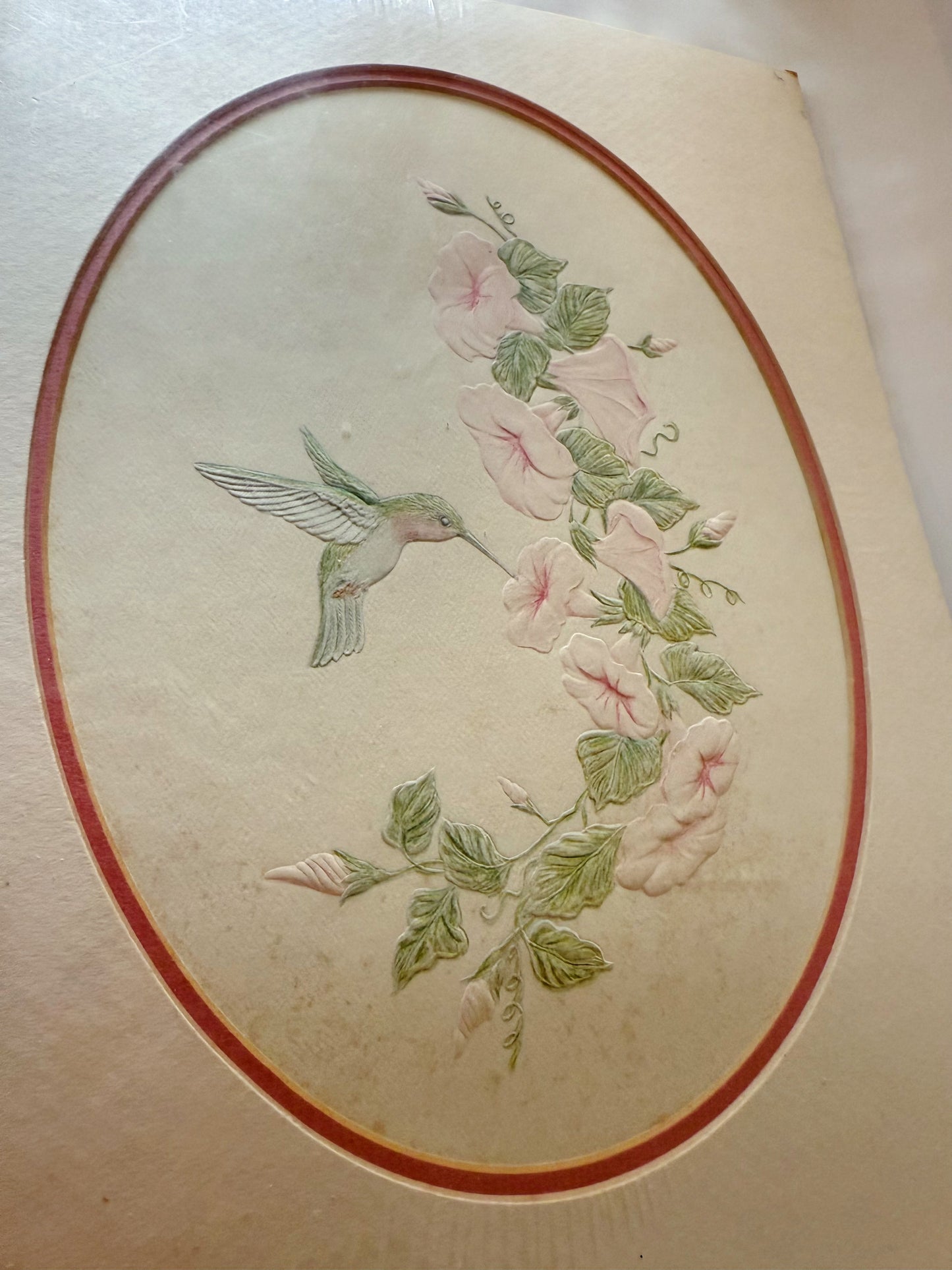 Oval Matted Hummingbird Portrait
