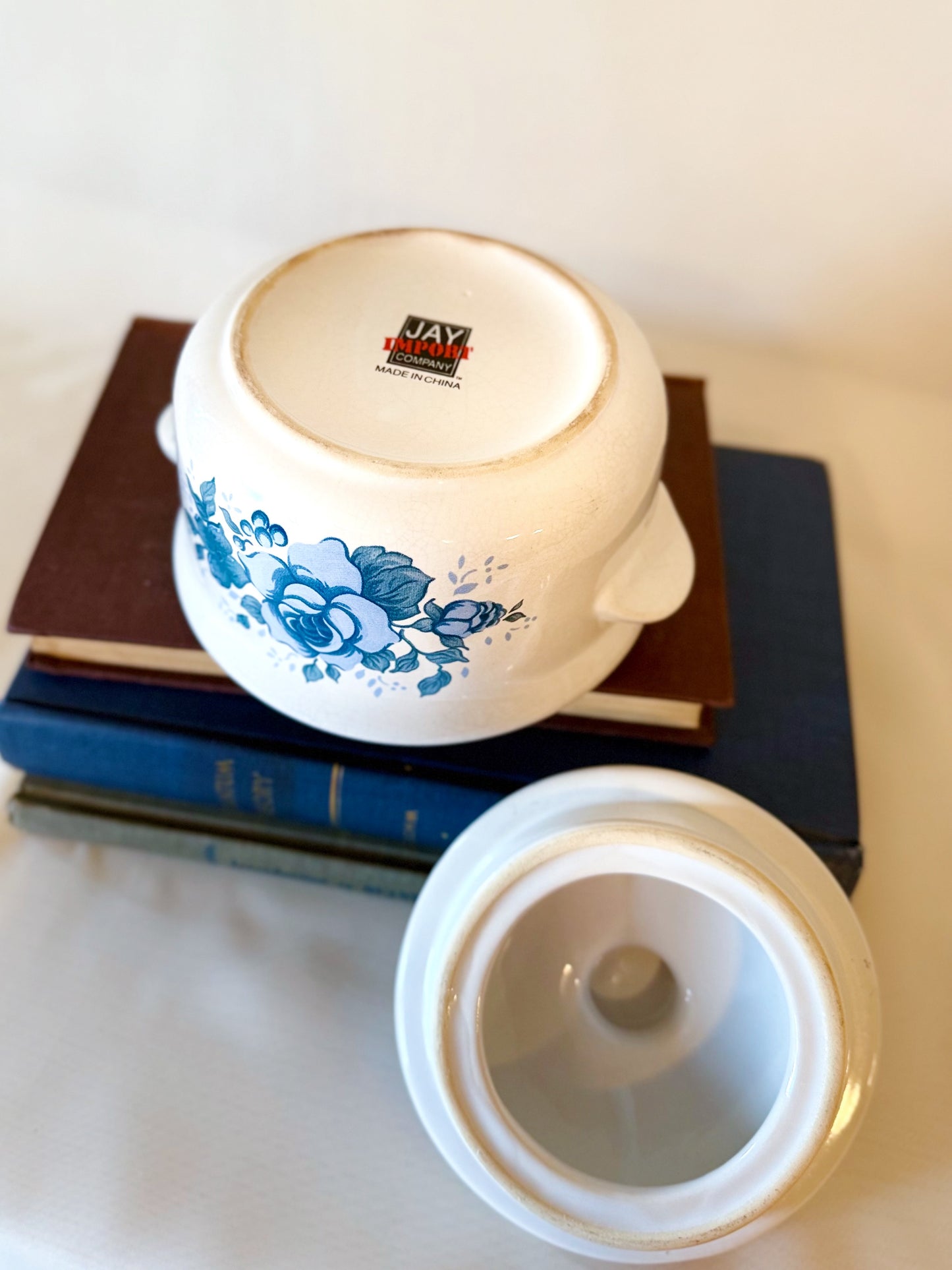 Blue Rose Mini Casserole Dish