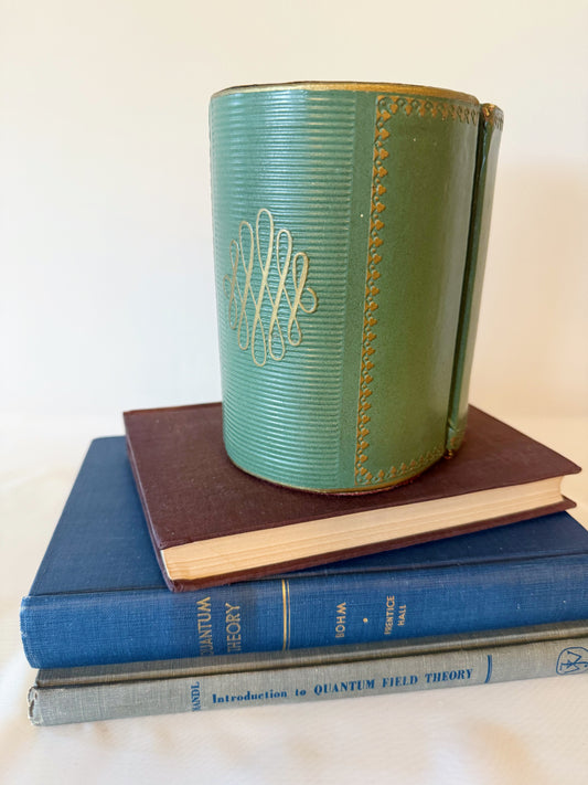 MCM Faux Leather Bookend Pair