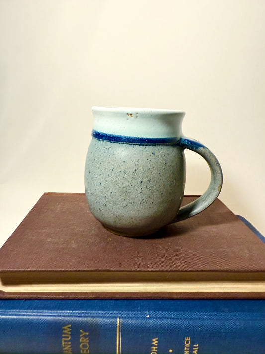 Blue Stoneware Pottery Mug