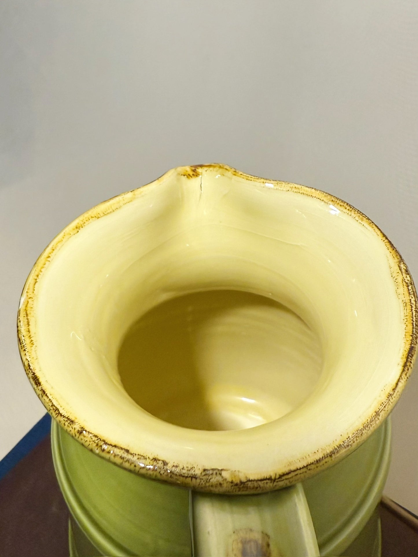 Italian Green Glazed Pitcher