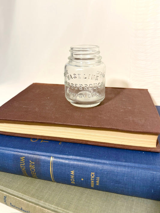 1920's Clear Vaseline NY Jar