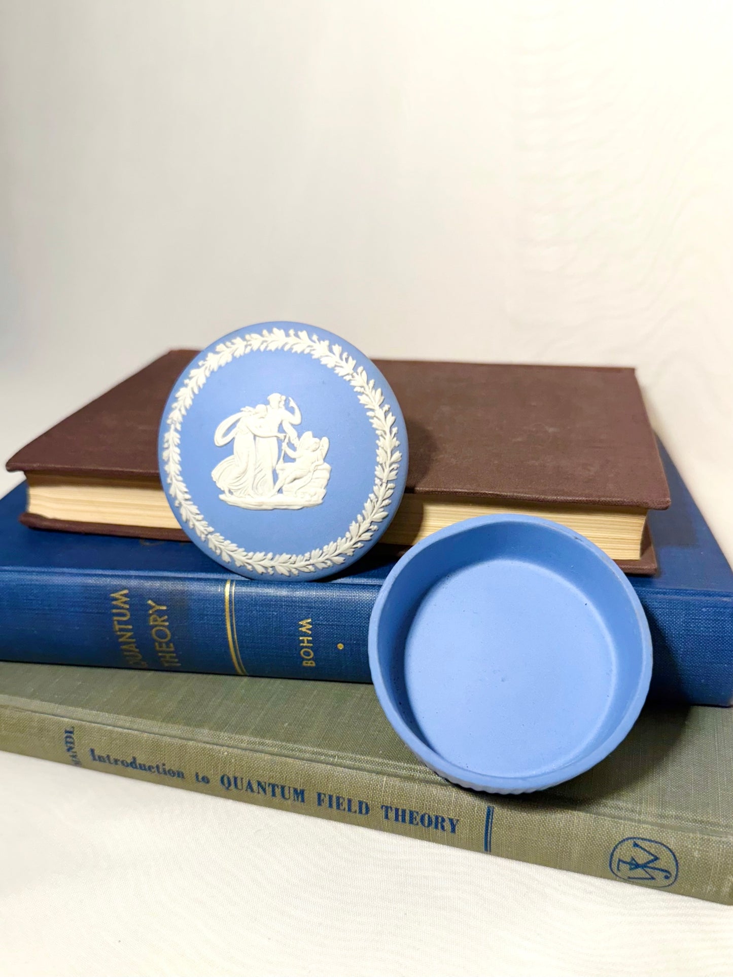 Small Wedgwood Jasperware Blue Trinket Box