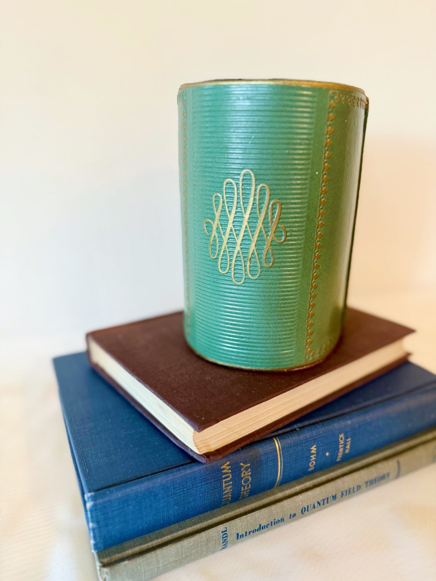 MCM Faux Leather Bookend Pair
