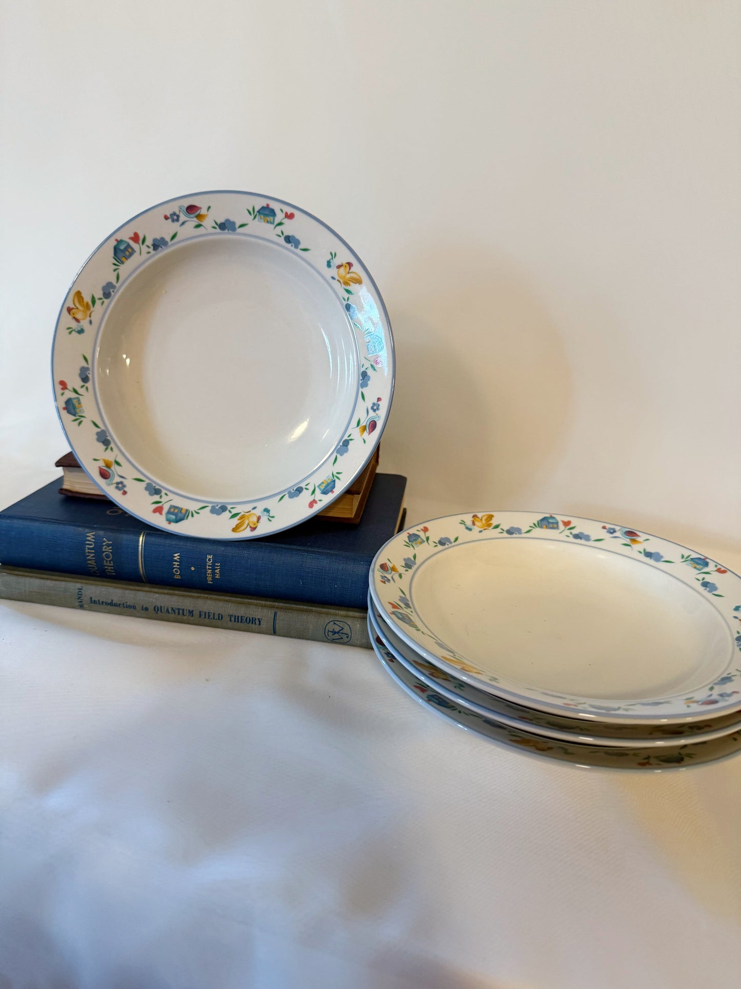 Set of four Barnyard Rim Bowl