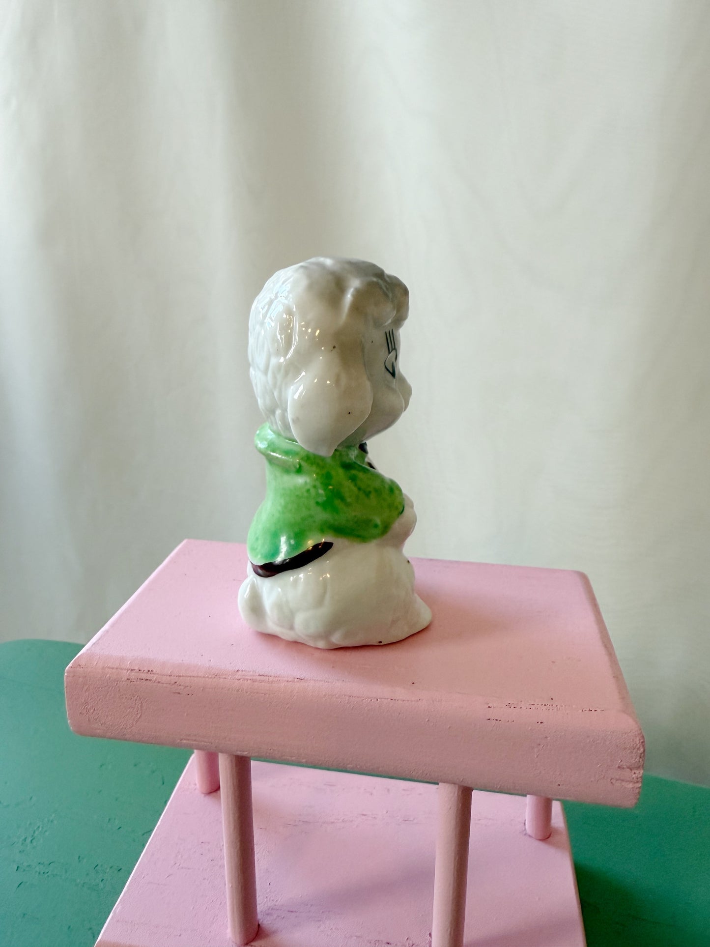 Vintage Ceramic Cute Lamb Japanese Figurine