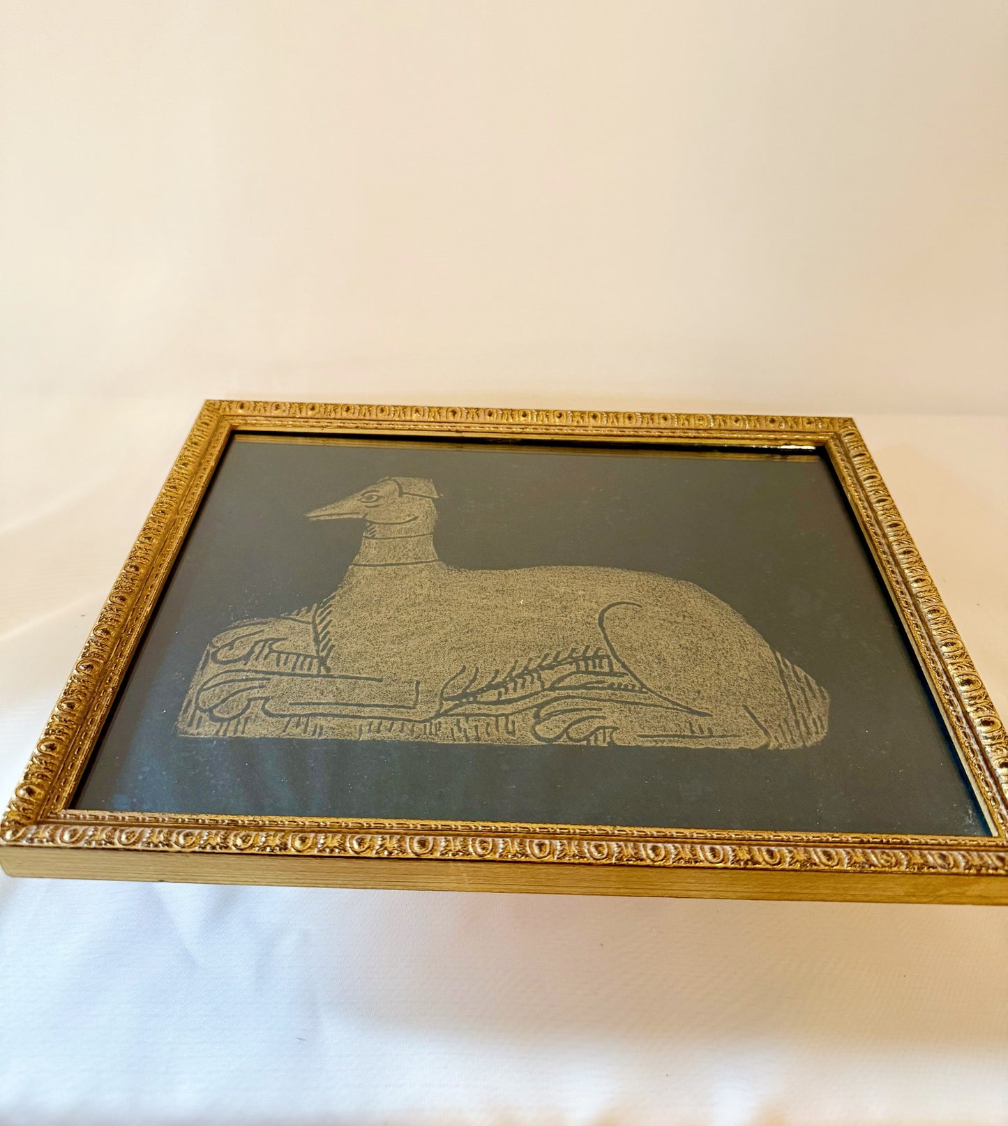 Dog Brass Rubbing