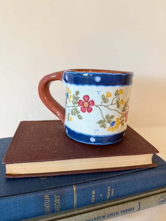 Poppy Fields Handmade Terracotta Mug