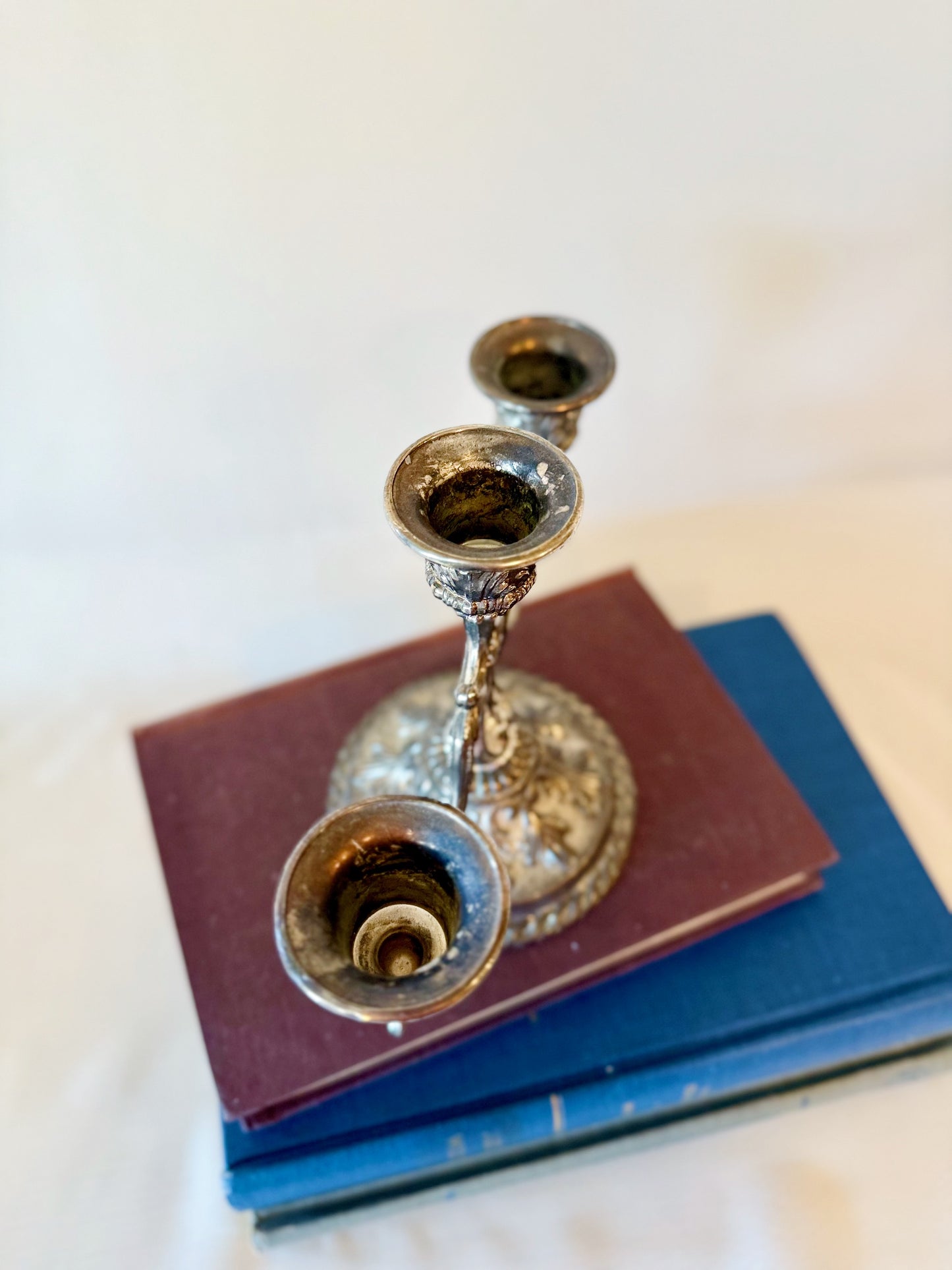 Pewter Candelabra