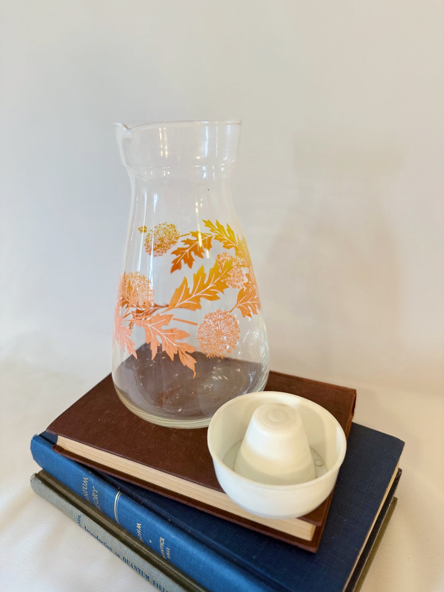 Vintage Dandelion Juice Carafe Bottle Pitcher
