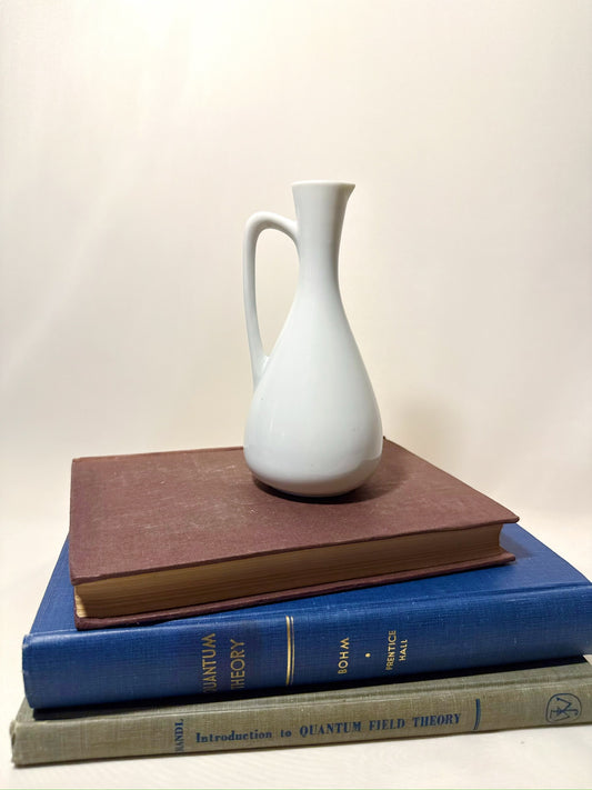 White Ceramic Pitcher Vase