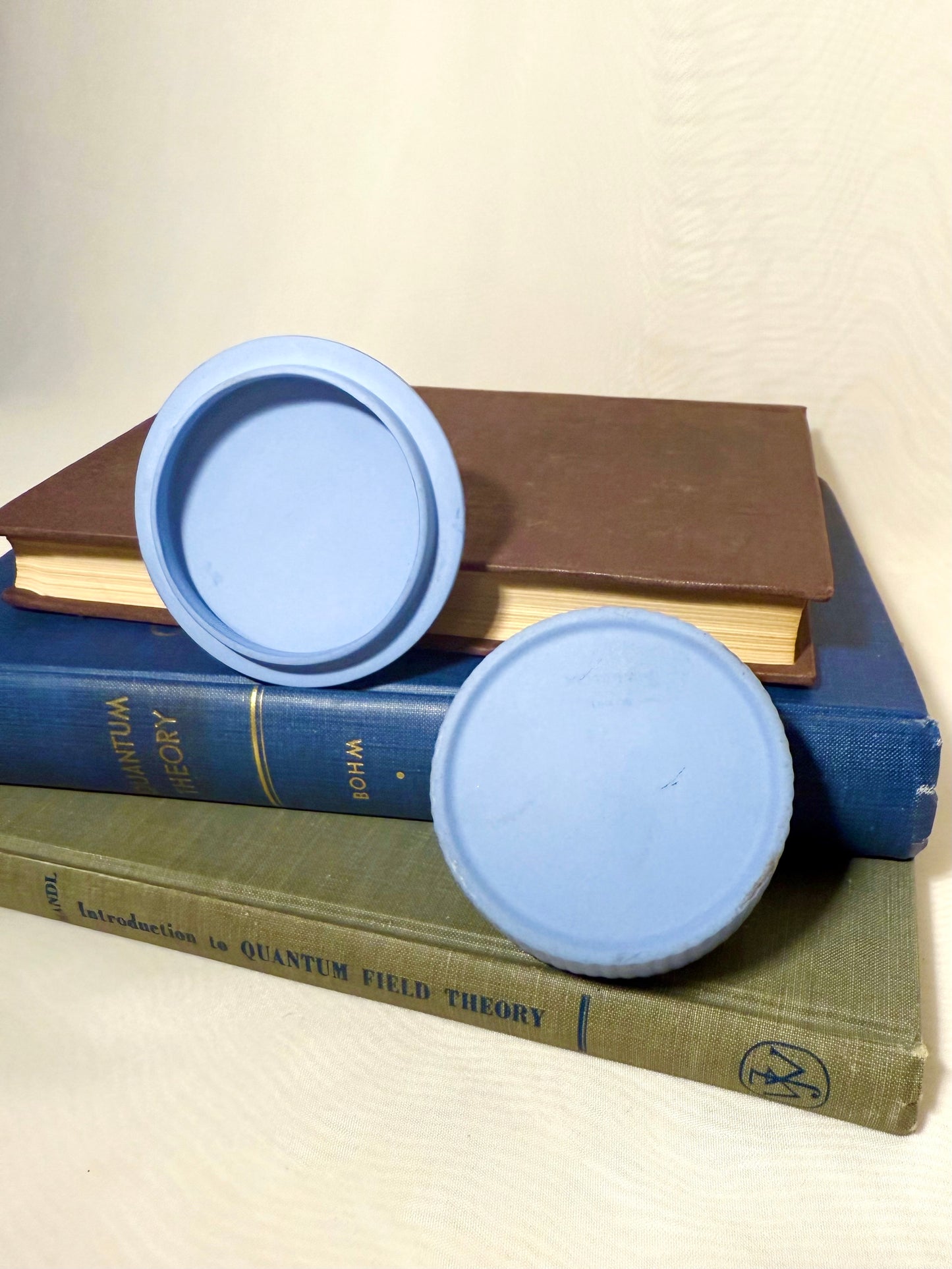 Small Wedgwood Jasperware Blue Trinket Box