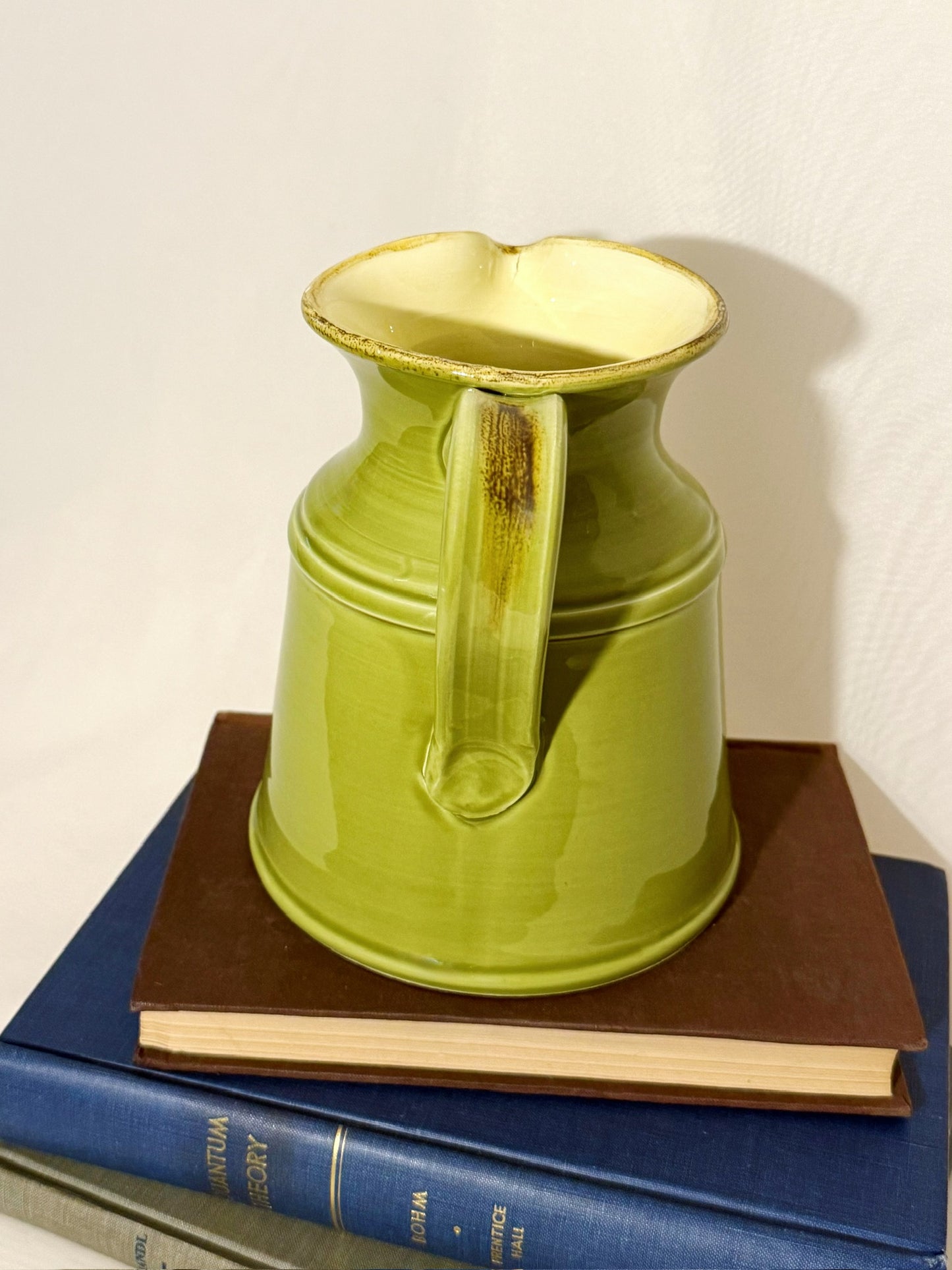 Italian Green Glazed Pitcher