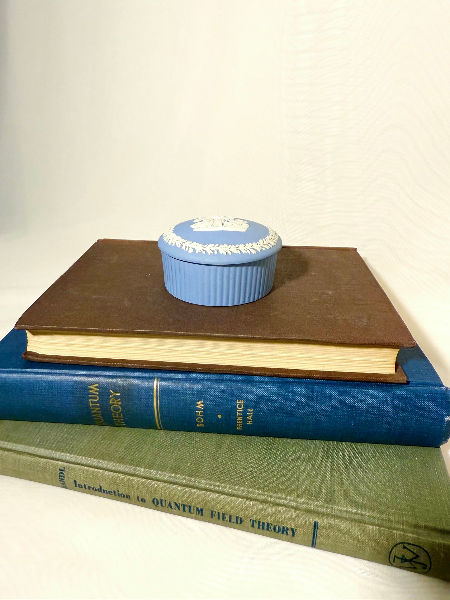 Small Wedgwood Jasperware Blue Trinket Box