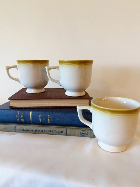 Set of Three Stoneware Japan Teacup Set