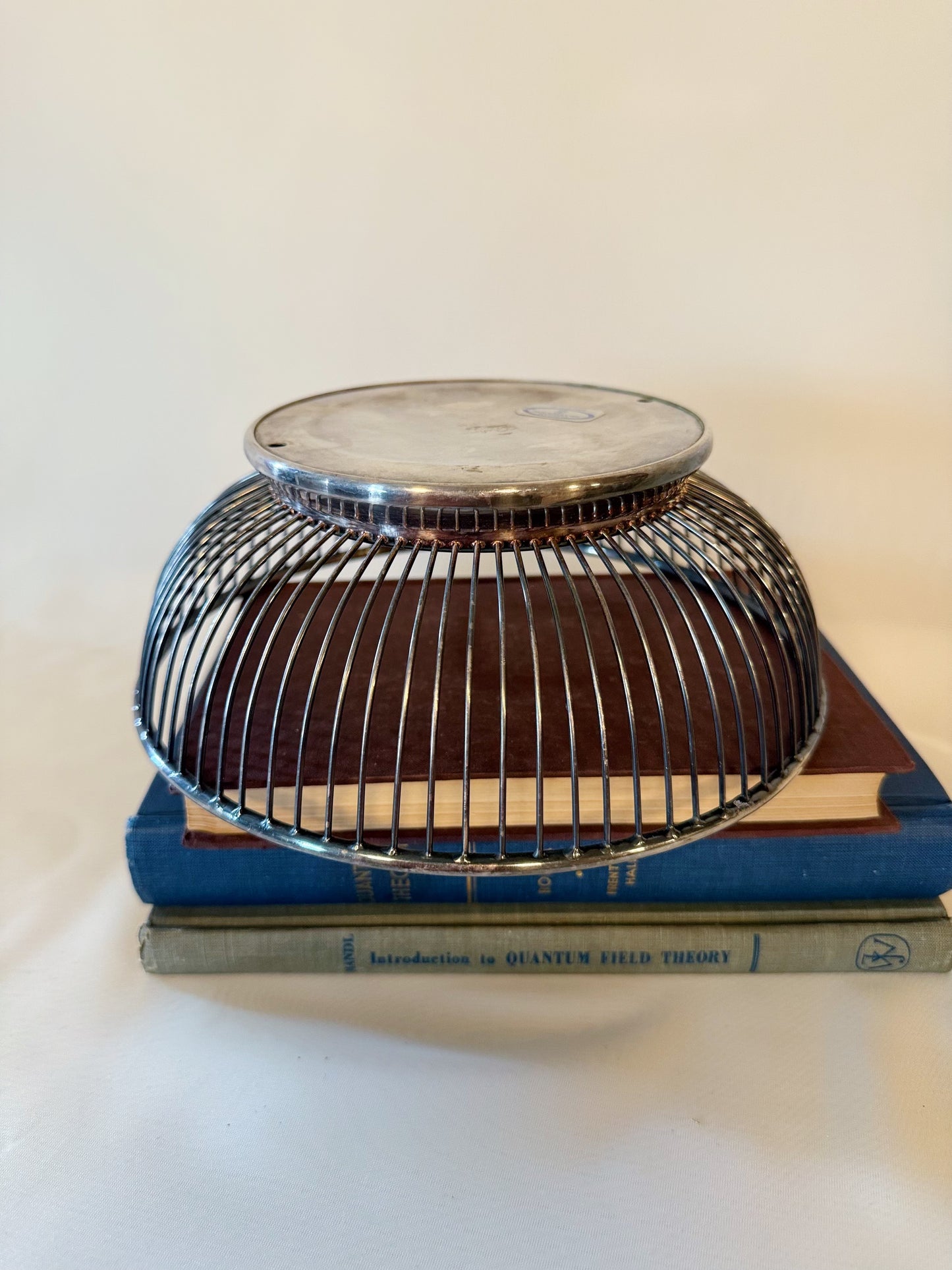 MCM Gorham Silverplate Round Wire Basket