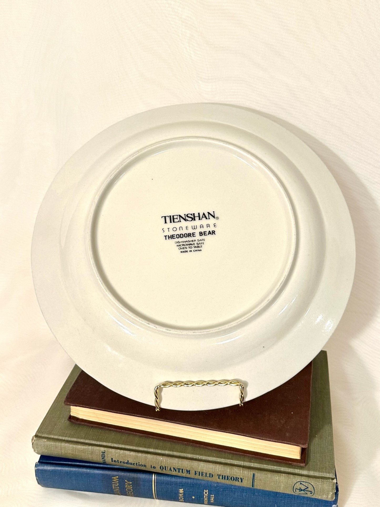 Tineshan Country Teddy Bear Dinner Plate