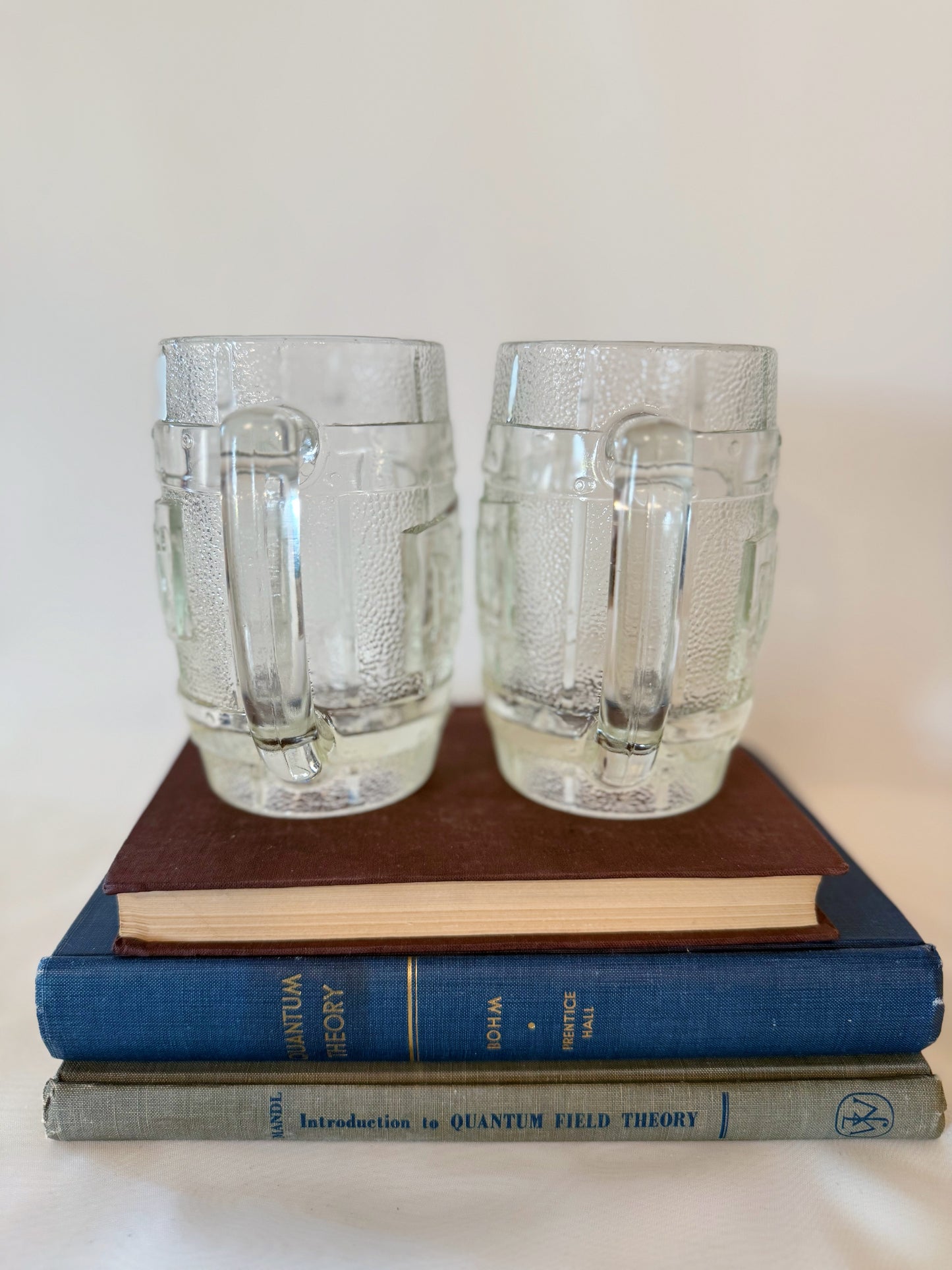 Set of Two Dad's Root Beer Barrel-shaped Glass Mugs