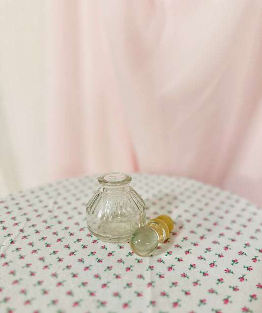 Small Glass Perfume Bottle with Stopper