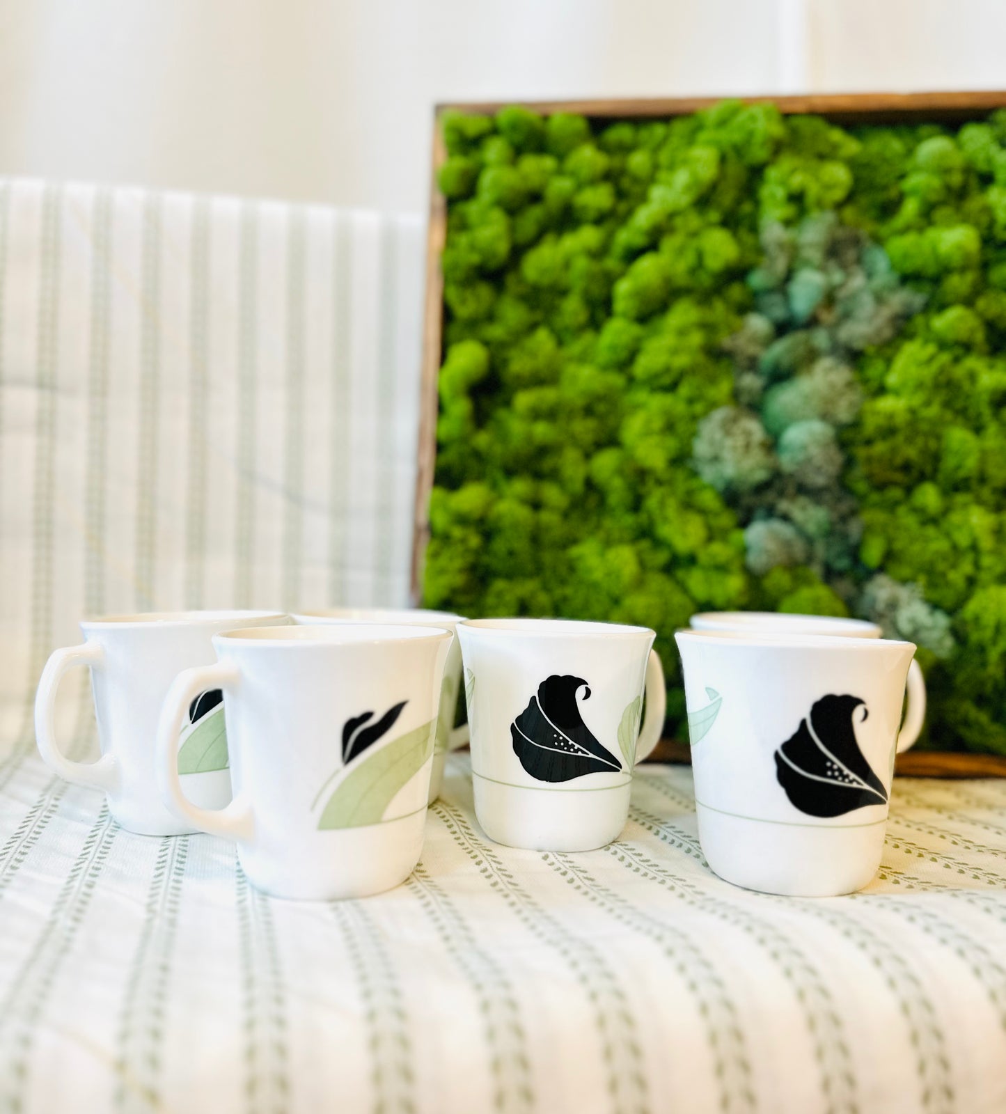 Corelle Black Orchid Coffee Mugs – Set of 6