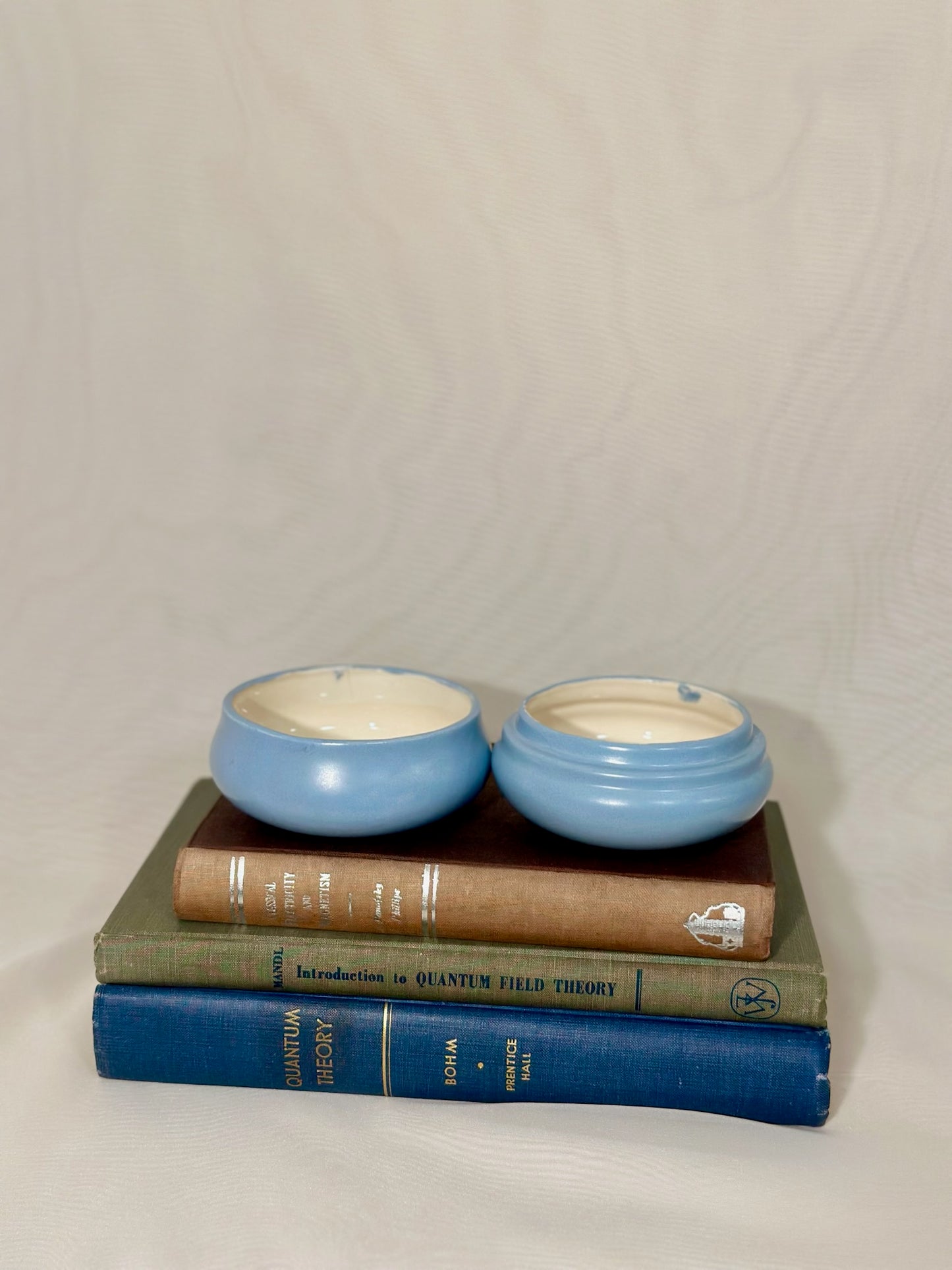 Floral Powder Blue Trinket box with Lid