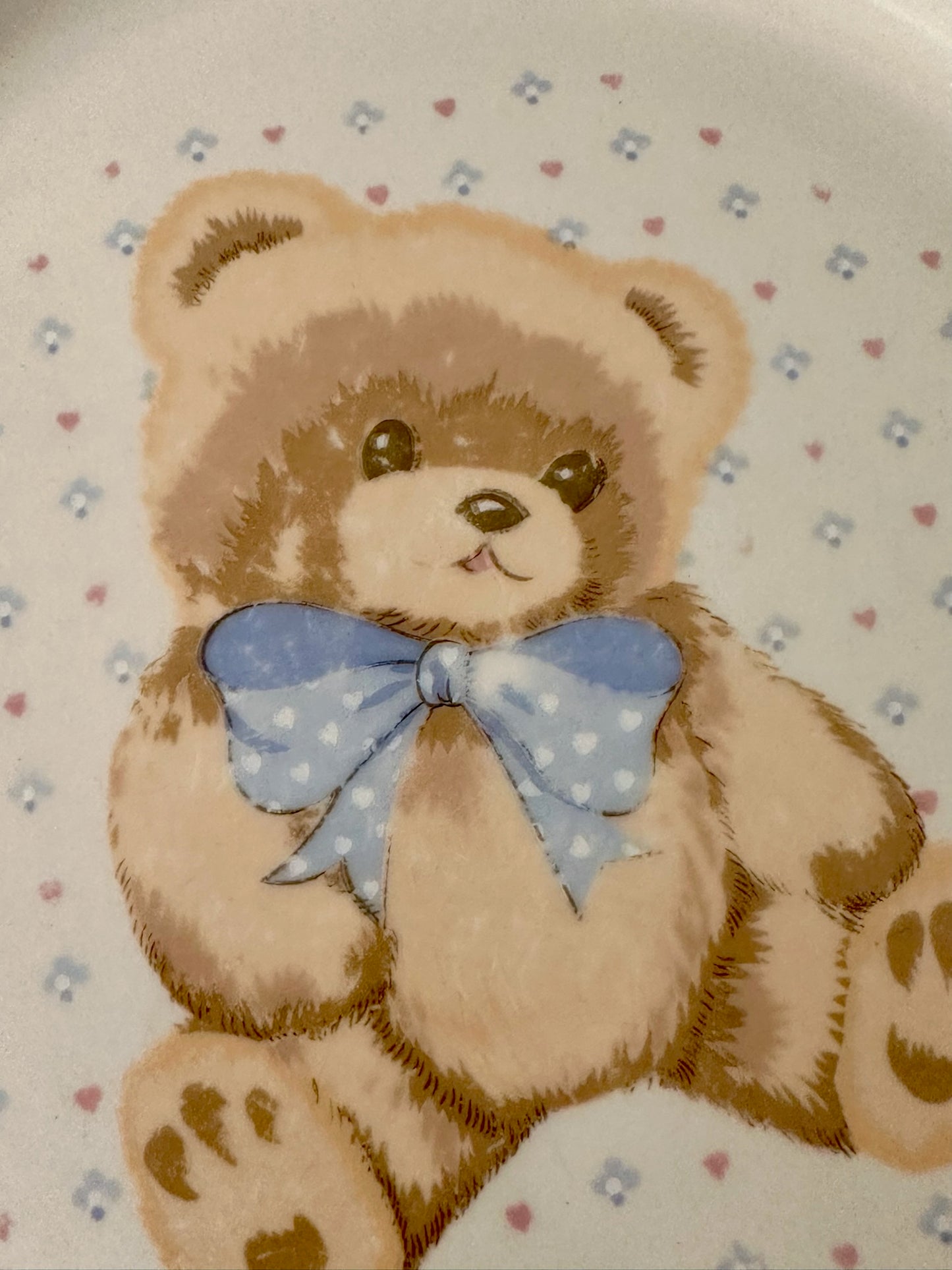 Tineshan Country Teddy Bear Dinner Plate