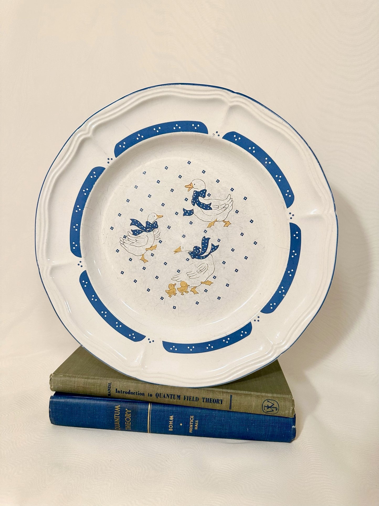 1980's Homestyle Country Goose Dinner Plate