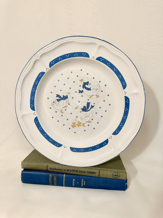 1980's Homestyle Country Goose Dinner Plate