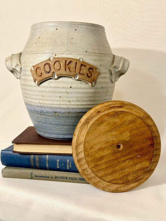 Handmade Stoneware Pottery Cookie Jar