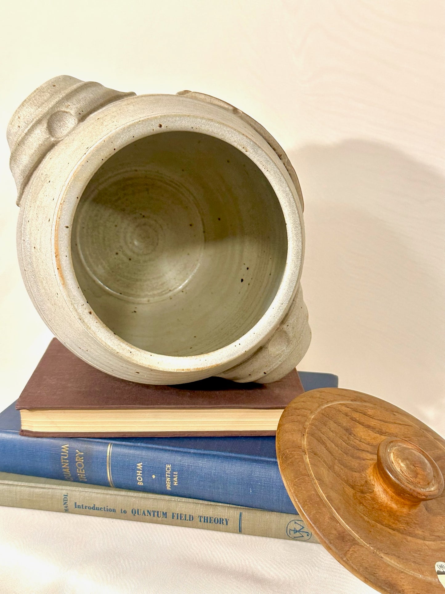 Handmade Stoneware Pottery Cookie Jar
