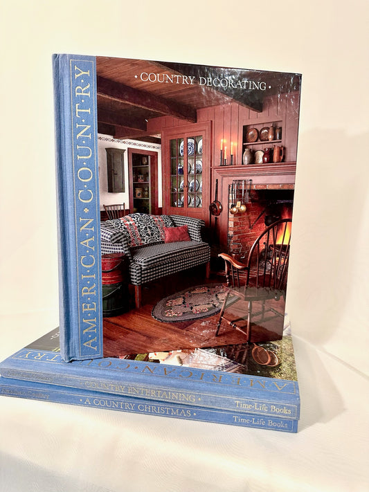 Set of 3 Blue Books | American Country Entertaining Books