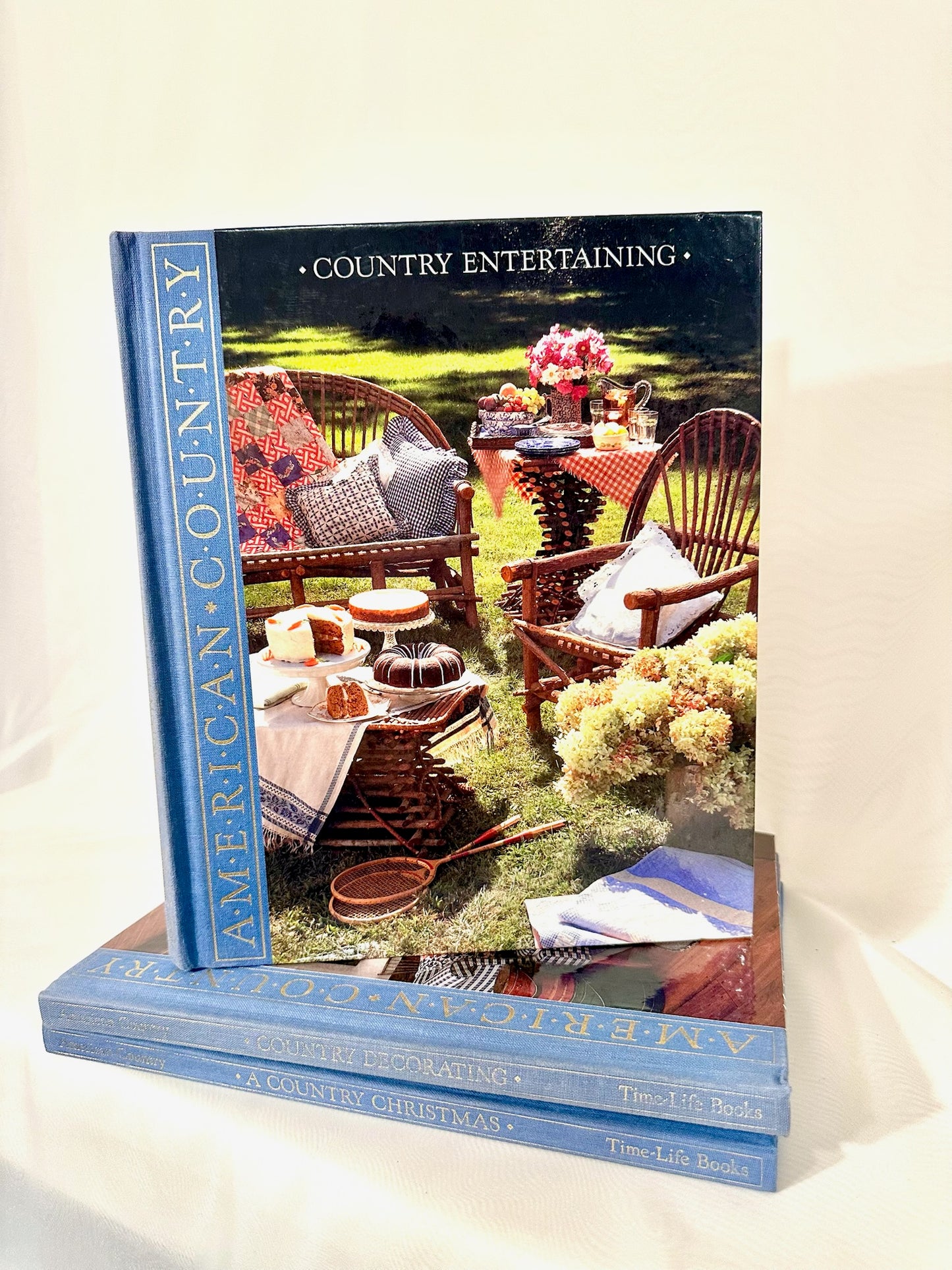 Set of 3 Blue Books | American Country Entertaining Books