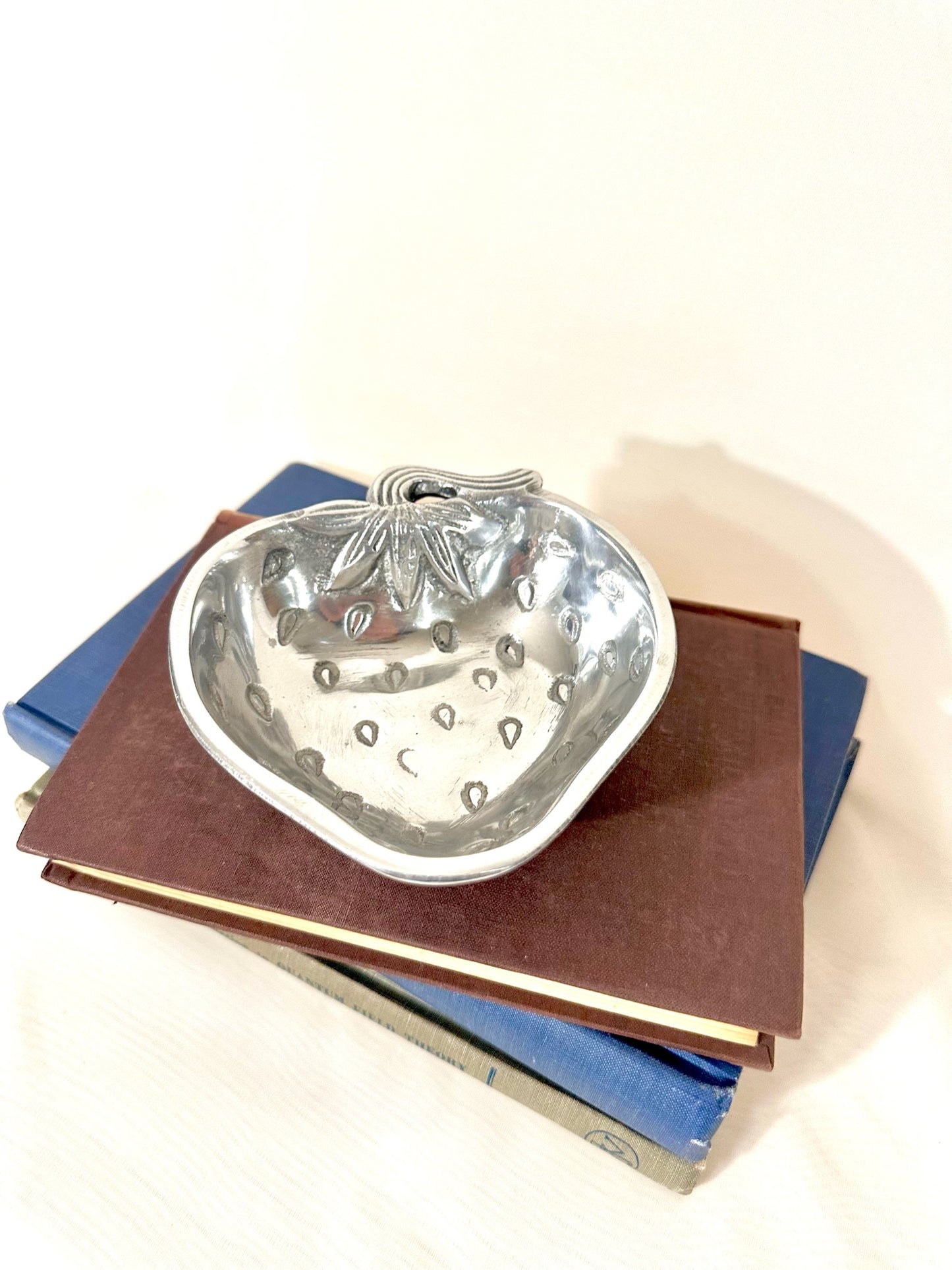 Metal Strawberry Candy Dish