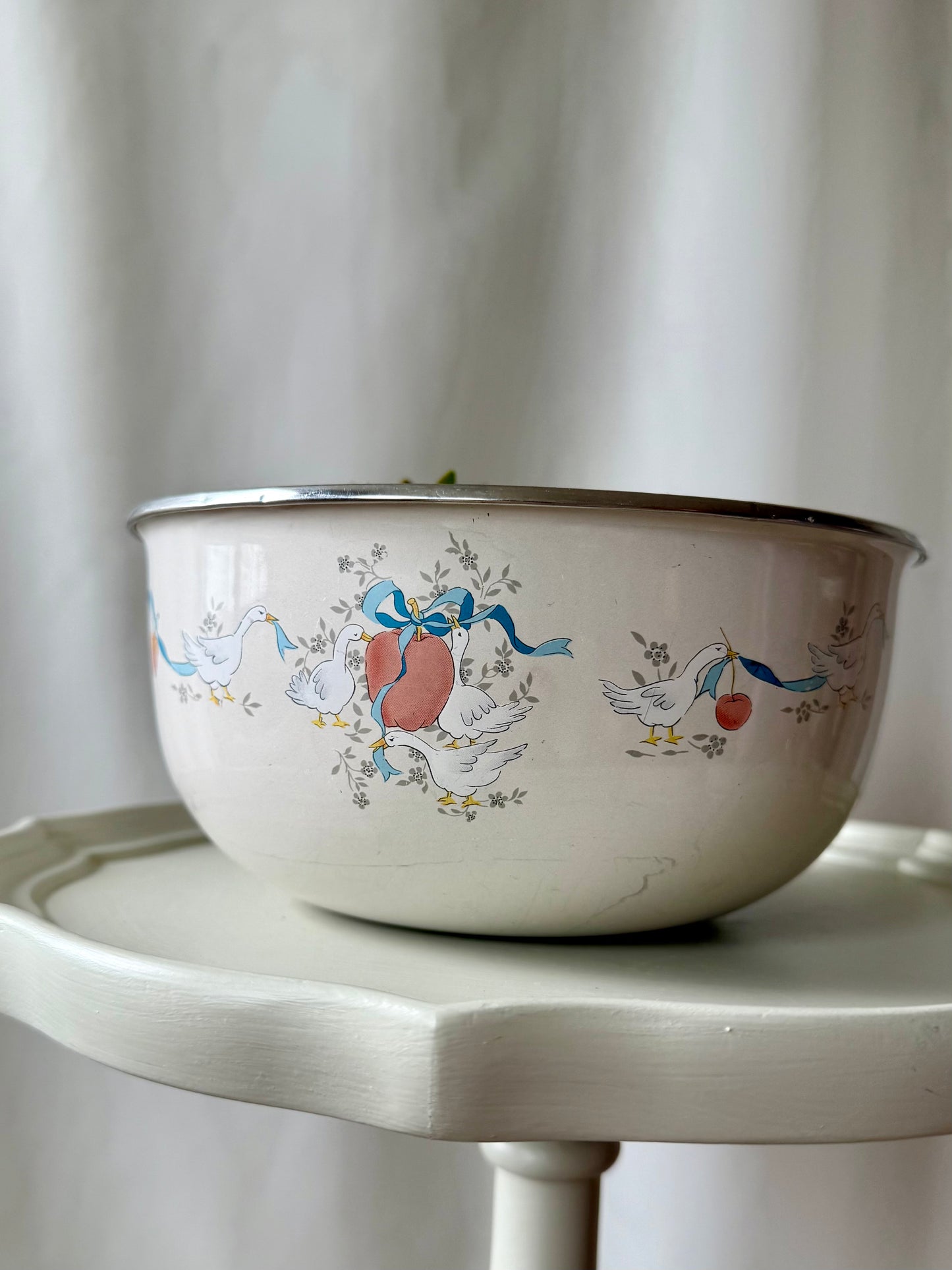 Plant Life in Goose Enamel Pot | Local Pickup Only