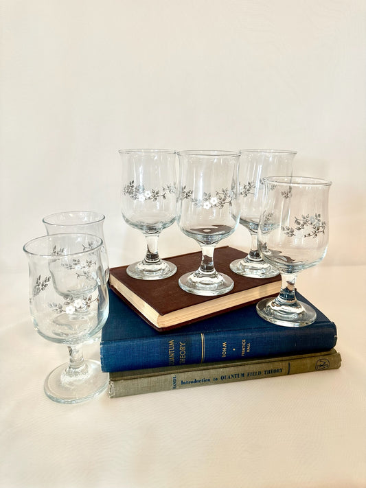 Set of Six Pfaltzgraff Heirloom Glasses