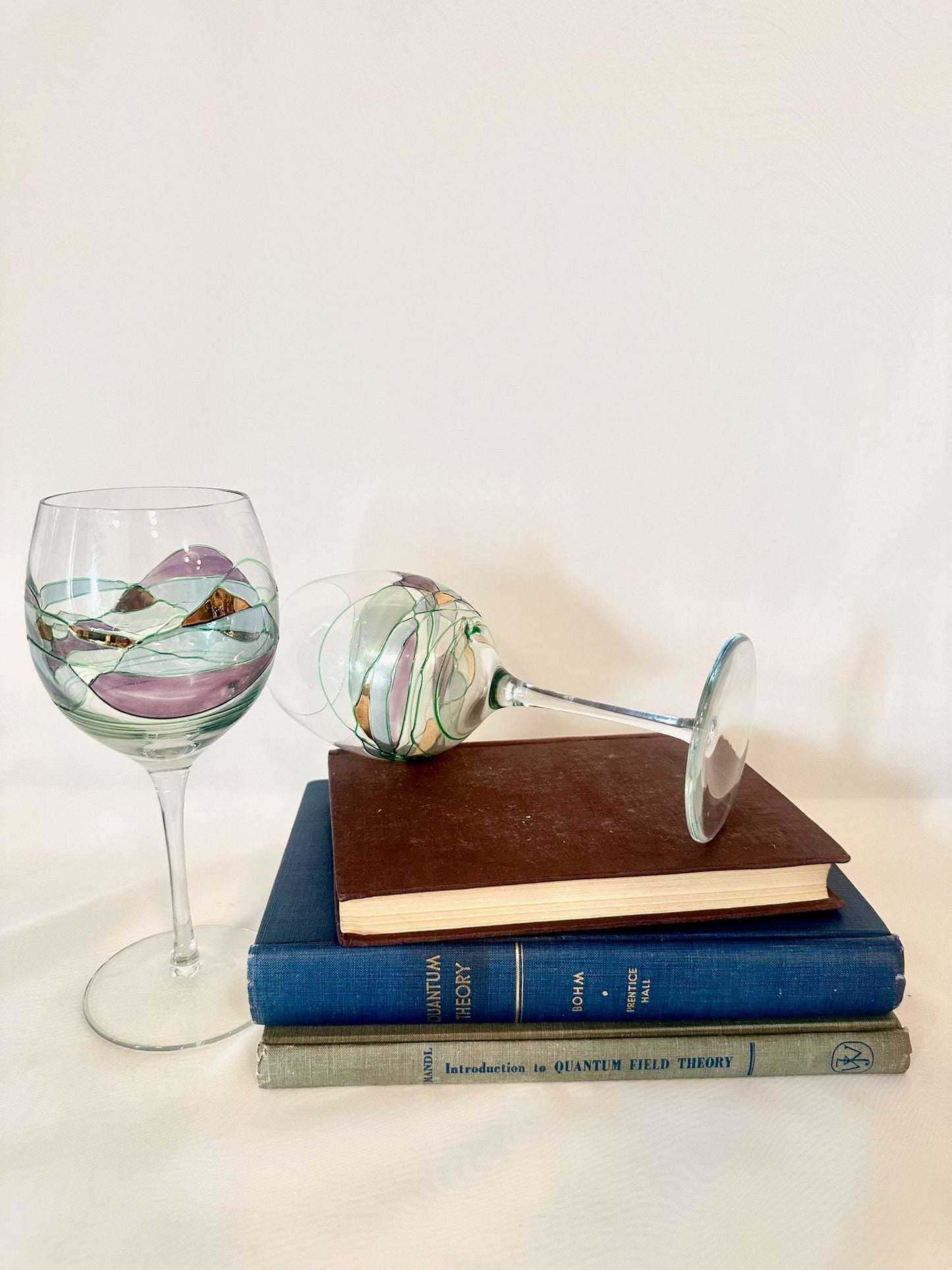 Set of Four Artland Helios Stained Wine Glass